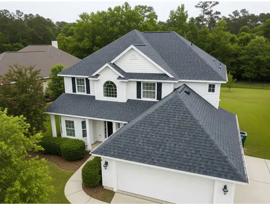 Professionally Installed Architectural Shingle Roof On Home In Milton Pensacola FL Roofing